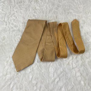 Tommy Hilfiger Gold & Blue tiny Pin Dot Neck Tie 100% Silk